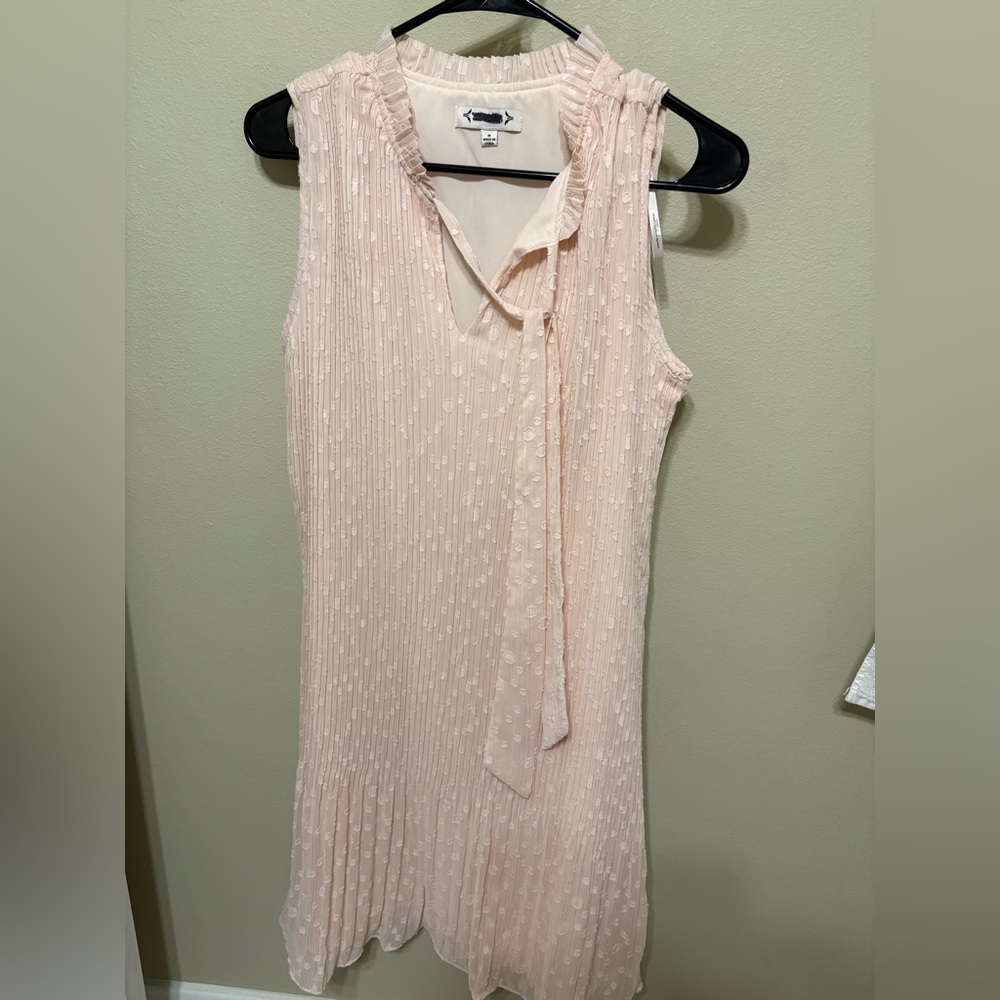 Nanette Lepore dobby tie-neck chiffon